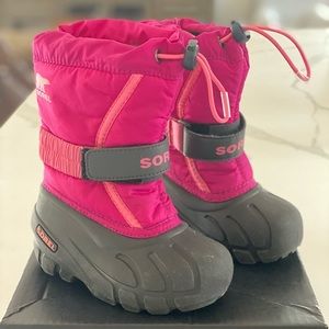 Sorel pink snow boots